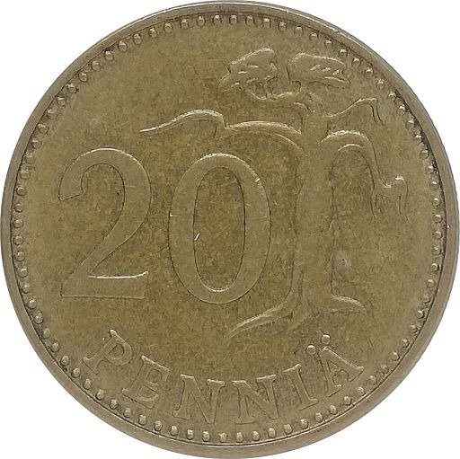 Zdjęcie oferty: Finlandia 20 pennia 1972, KM#47