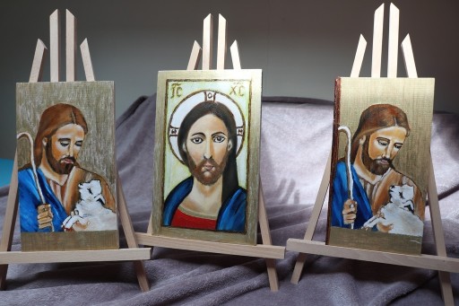 Zdjęcie oferty: Ikony: Jezus Dobry Pasterz, Jezus Pantokrator