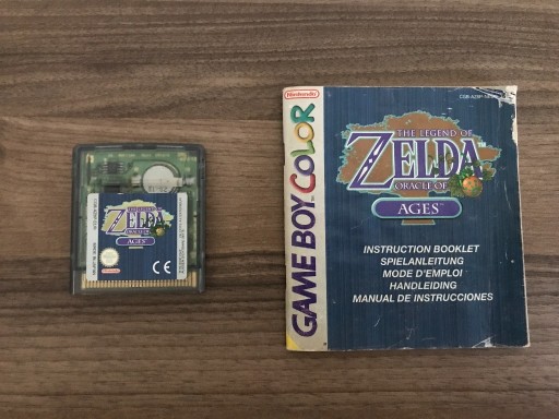 Zdjęcie oferty: Zelda Oracle of Ages Game Boy Color, EUR, + manual