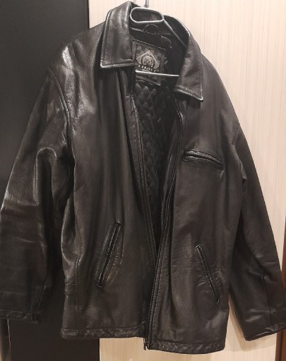 Zdjęcie oferty: Kurtka L czarna skórzana leather motocyklowa