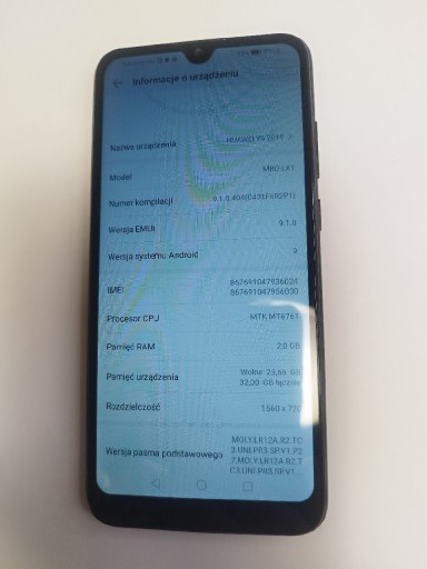 Zdjęcie oferty: Huawei Y6 2019 pamięć 2/32Gb czarny Warszawa 75