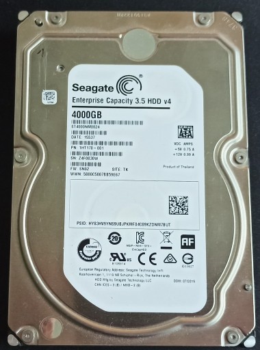 Zdjęcie oferty: Dysk HDD 4TB Seagate ST4000NM0024 3,5"