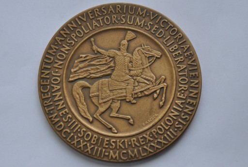 Zdjęcie oferty: Medal. Jan III Sobieski pod Wiedniem.Nakład 1050 