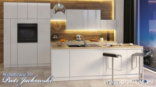 Zdjęcie oferty: Kuchnie. Wizualizacja mebli kuchennych. Meble 3D. 