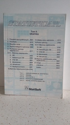 Zdjęcie oferty: 127 Podręcznik StatSoft Statistica - Tom II