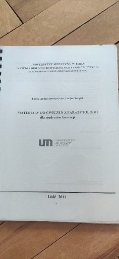 Zdjęcie oferty: Materiały do ćwiczeń z parazytologii.