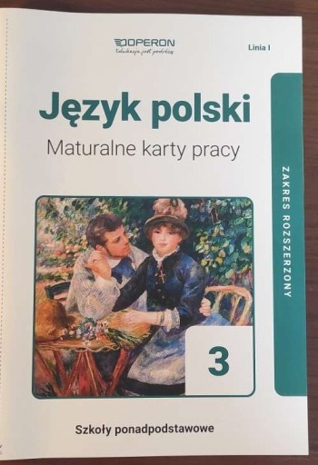 Zdjęcie oferty: Maturalne karty pracy Język polski Operon część 3