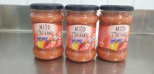 Zdjęcie oferty: Miód kremowany z Truskawką 100% Naturalny Polecam