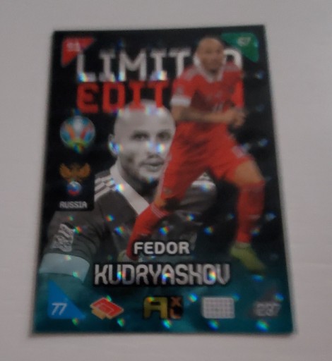 Zdjęcie oferty: Panini EURO 2020 KICK OFF 2021 LIMITED KUDRYASHOV