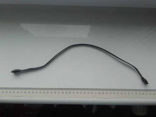 Zdjęcie oferty: Kabel sygnałowy SATA, 40cm, 7pin, kolor czarny, uż