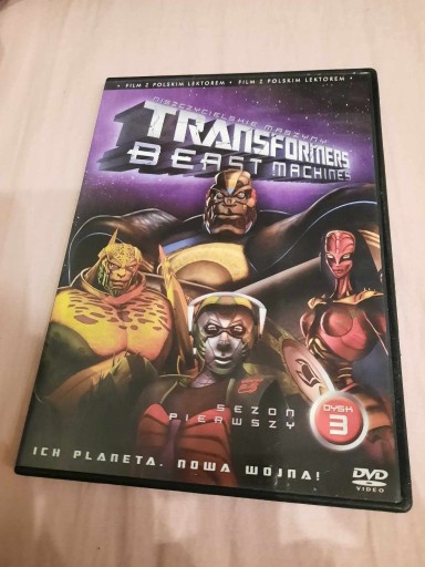Zdjęcie oferty: transformers beast machines dysk 3 płyta DVD 