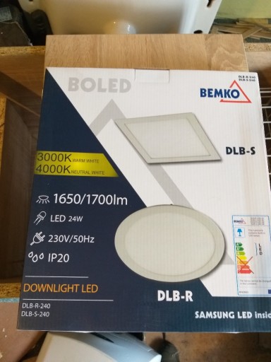 Zdjęcie oferty: Oprawa downlight LED DLB-S 24 W