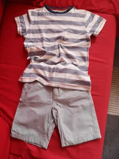 Zdjęcie oferty: H&M krótkie spodenki + T-shirt Next r. 140