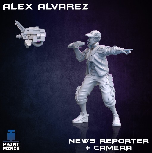 Zdjęcie oferty: Alex Alvarez News Reporter - Print Minis