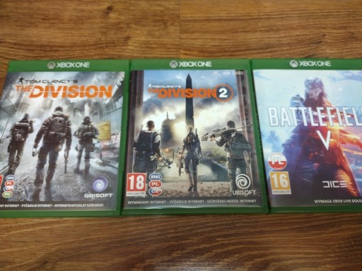 Zdjęcie oferty: Gry Xbox One Battlefield V, The Division.