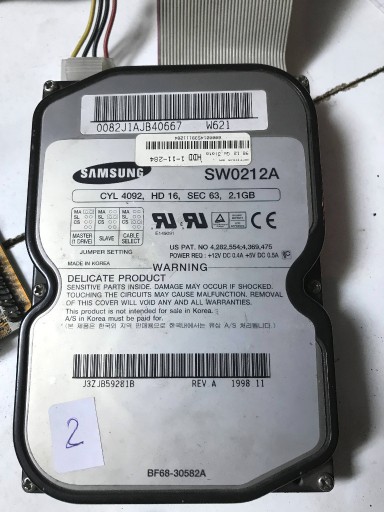 Zdjęcie oferty: (3) Samsung SW0212A 2,1 GB sprawny