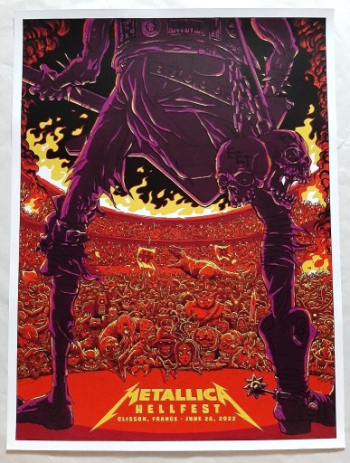 Zdjęcie oferty: Metallica Hellfest 2022 plakat