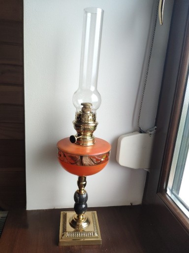 Zdjęcie oferty: Stara francuska lampa naftowa n665