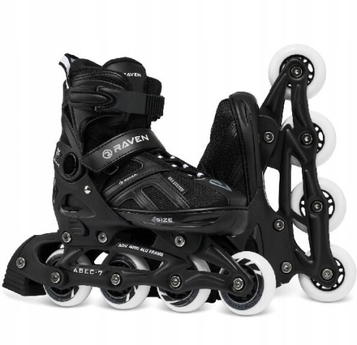 Zdjęcie oferty: Rolki Regulowane RAVEN Pulse Black 43-46