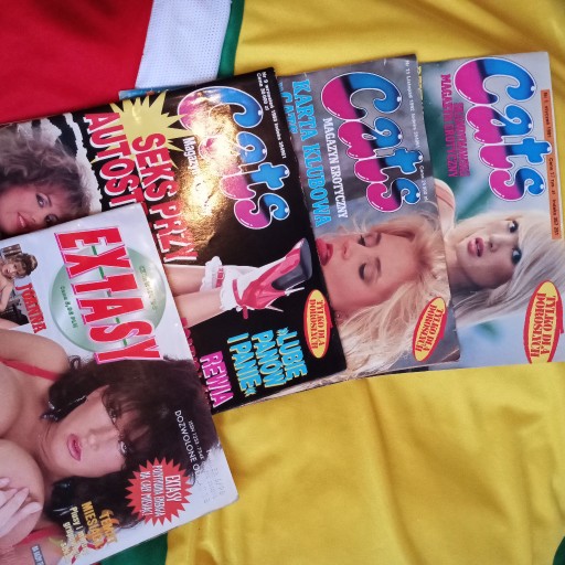 Zdjęcie oferty: Gazeta Cats  1991-1992-1993 + EXTASY  erotyka  zestaw 