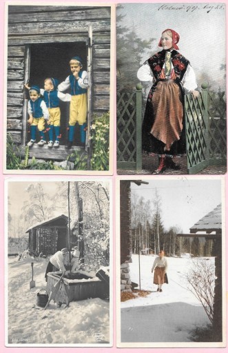 Zdjęcie oferty: Szwecja - folklor - 10 pocztówek