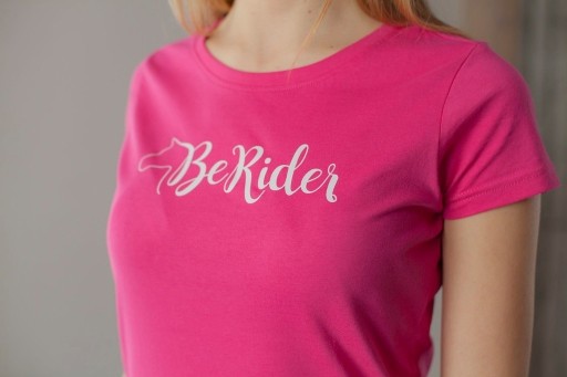 Zdjęcie oferty: Koszulka t-shirt jeździecki BeRider M różowy