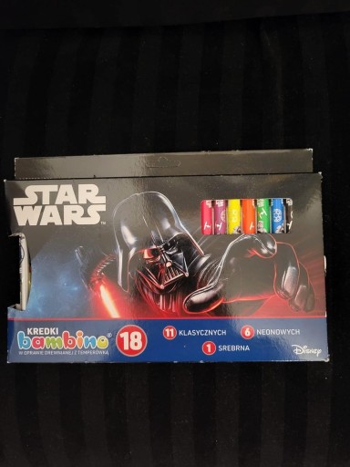 Zdjęcie oferty: Kredki Bambino Star Wars 18 szt + temperówka