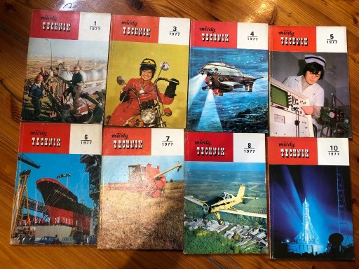 Zdjęcie oferty: Młody technik 1977 nr 1,3,4,5,6,7,8,10