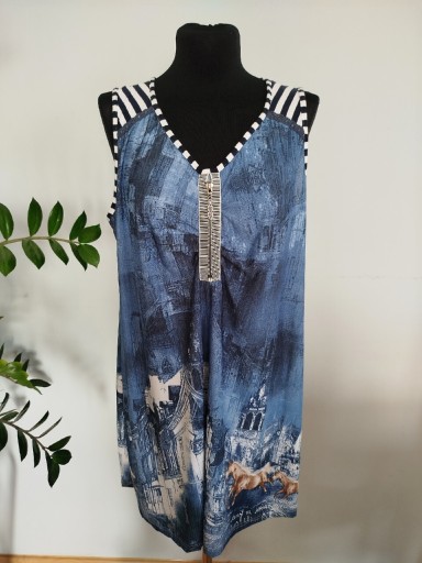 Zdjęcie oferty: Sukienka na ramiączkach z wzorem XL