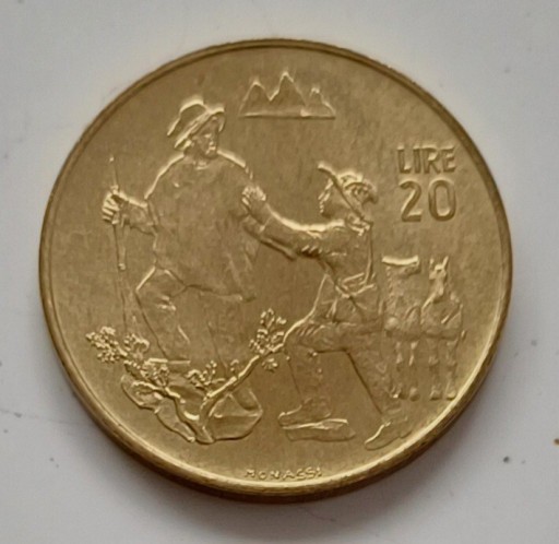 Zdjęcie oferty: San Marino - 20 lira - 1972r. 