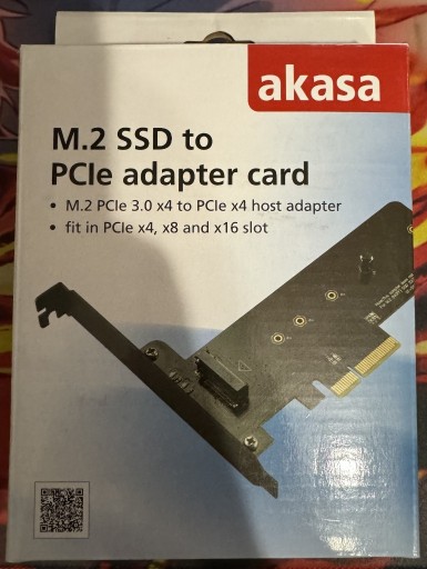 Zdjęcie oferty: AKASA adapter M.2 SSD do PCIe x4 AK-PCCM2P-01
