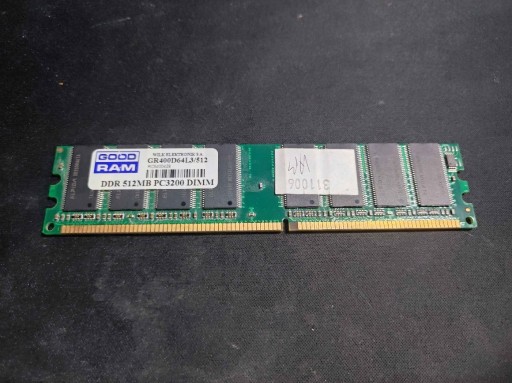 Zdjęcie oferty: Pamięć RAM 512MB DDR 400MHz GOOD RAM