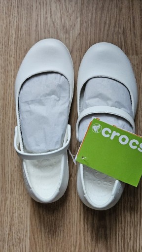 Zdjęcie oferty: Baleriny Crocs białe Alice Work roz. 33-34 Nowe