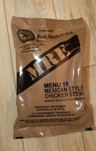 Zdjęcie oferty: MRE amerykański posiłek wojskowy
