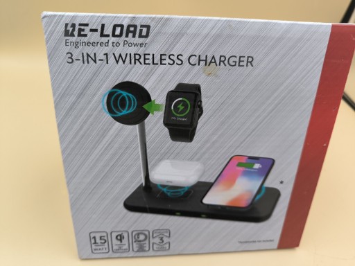 Zdjęcie oferty: Ładowarka indukcyjna 3 in 1 do telefonu słuchawek zegarka We-Load 