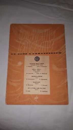 Zdjęcie oferty: Śpiewamy i tańczymy - głos i fortepian - 61 (1957)
