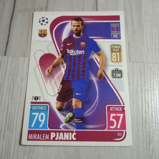 Zdjęcie oferty: TOPPS MATCH ATTAX 2021/22 PJANIC 217