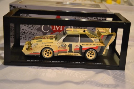 Zdjęcie oferty: Audi Sport S1 Pikes Peak 1987 Rohrl 1/18 dirt WRC