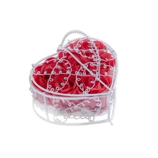 Zdjęcie oferty: Mydlane róże w koszyczku prezent walentynki miłość