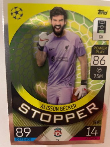 Zdjęcie oferty: Topps Match Attax 2022/23 Stopper Becker 29