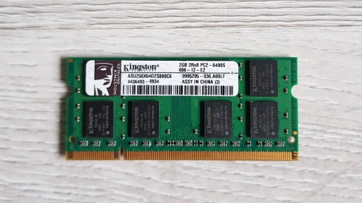 Zdjęcie oferty: Pamięć RAM Kingston 2GB 2Rx8 PC2-6400S DDR2