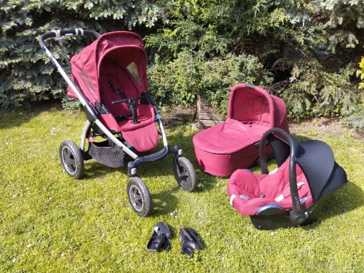 Zdjęcie oferty: REZERWACJA..Wózek Maxi Cosi Mura Plus 3w1, bordowy