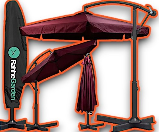 Zdjęcie oferty: PARASOL BORDOWY Z WYSIĘGNIKIEM 350CM + POKROWIEC