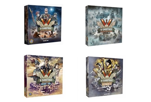 Zdjęcie oferty: V-Sabotage, gra + 3dodatki, Nowe w folii ENG, (V Commandos)