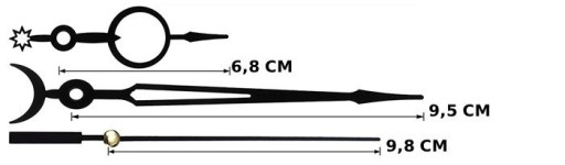 Zdjęcie oferty: Wskazówki do zegara zrób to sam DYI 