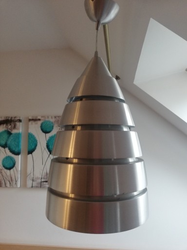 Zdjęcie oferty: Lampa wisząca Italux srebrna metal satyna
