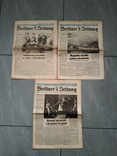 Zdjęcie oferty: Berliner Zeitung , 3 numery