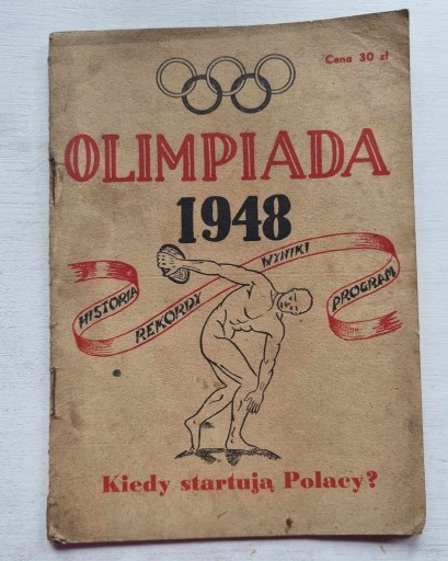 Zdjęcie oferty: Olimpiada 1948 r "Kiedy startują Polacy!" 