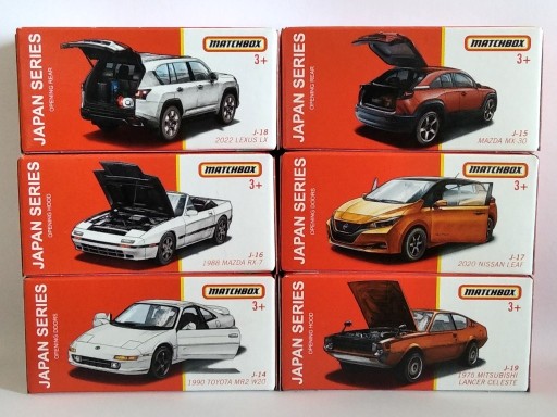 Zdjęcie oferty: Matchbox Japan Series zestaw 6 modeli JDM Japonia