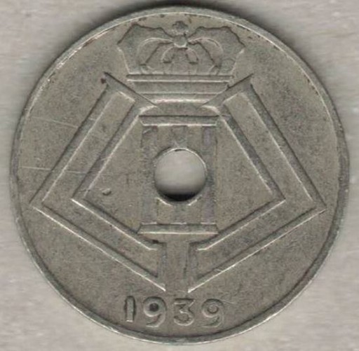Zdjęcie oferty: Belgia 10 centymów centimes 1939 E-Q 22 mm  nr 1